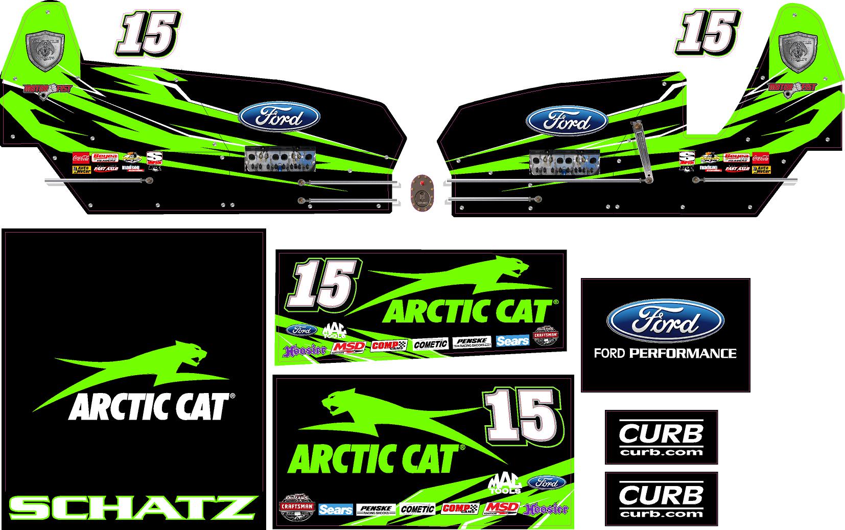Donny Schatz arctic cat sprint car wrap